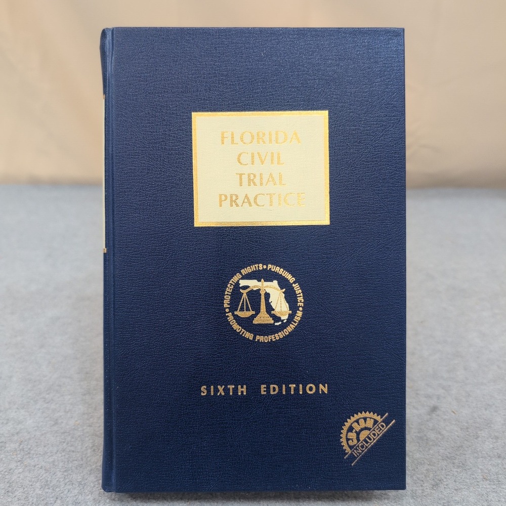 Florida Civil Trial Practice Sixth Edition 2001 Law Book The Florida Bar - Picture 1 of 5